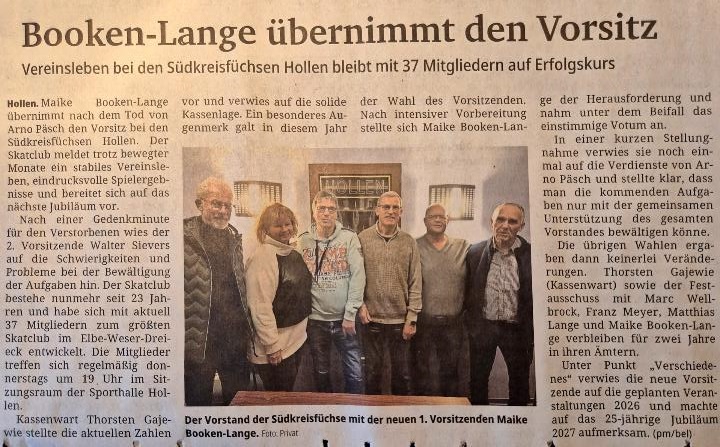 Zeitungsbericht JHV 2026